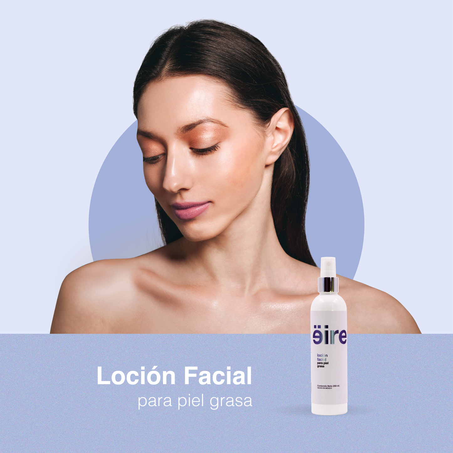 Loción facial para piel grasa 250 ml