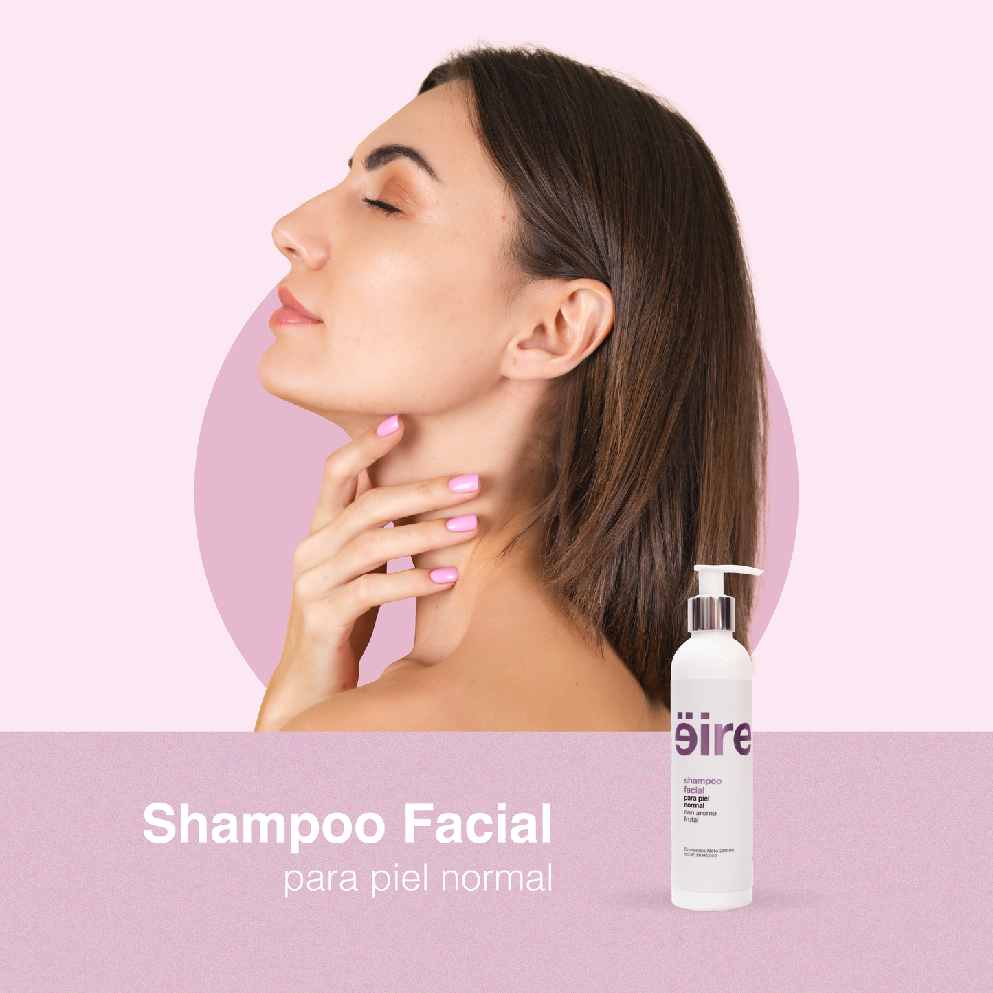 Shampoo facial para piel normal 250 ml